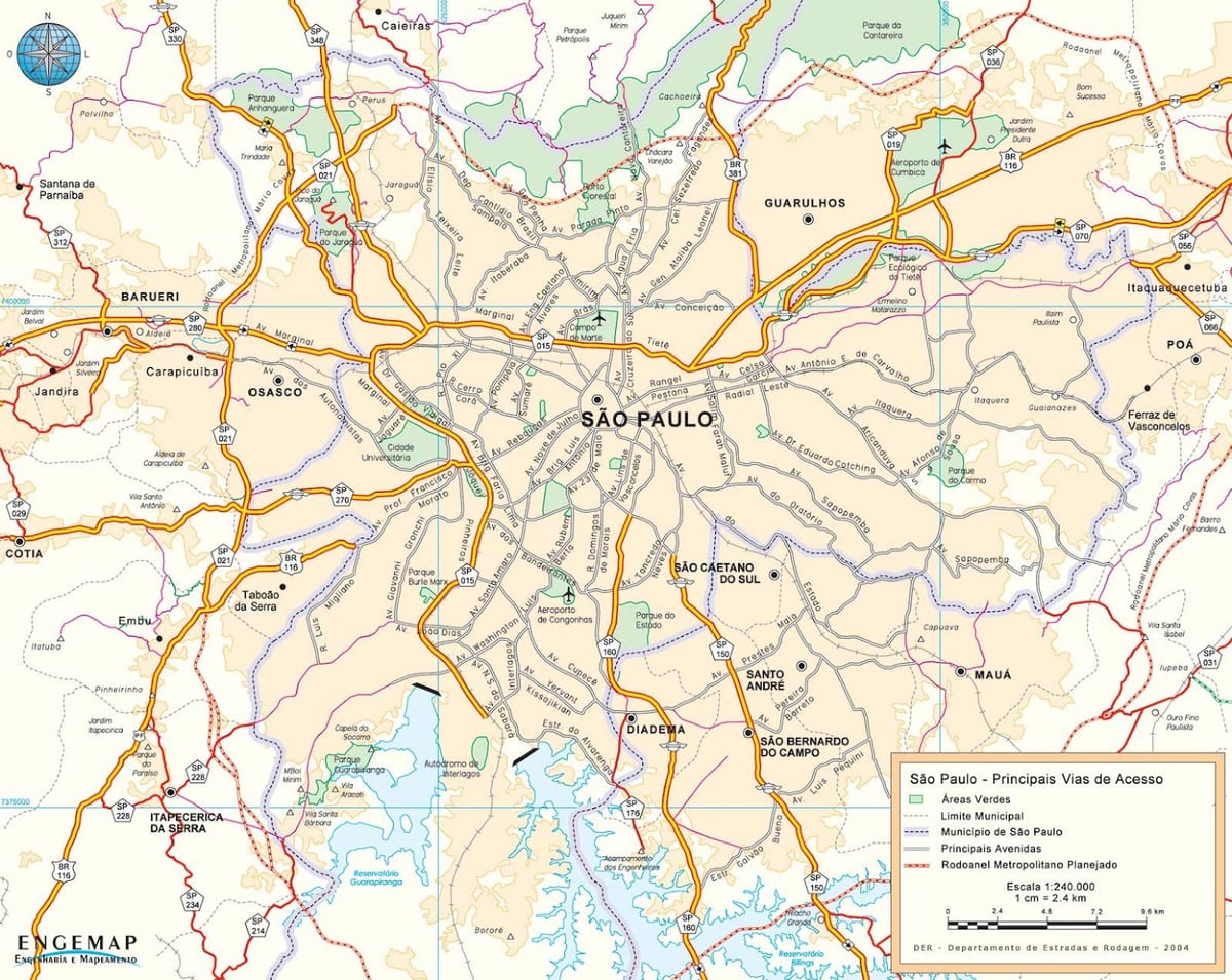 São Paulo haritası