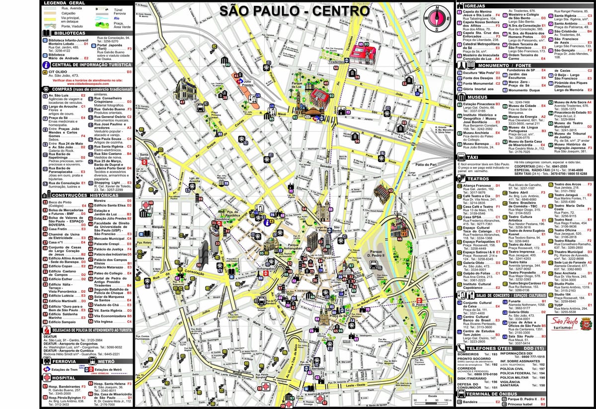 São Paulo şehir haritası