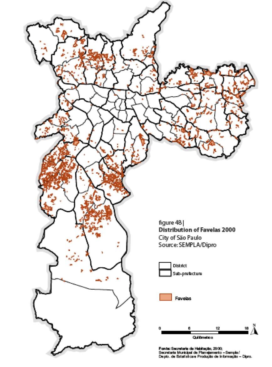 Sao Paulo şehirlerden haritası
