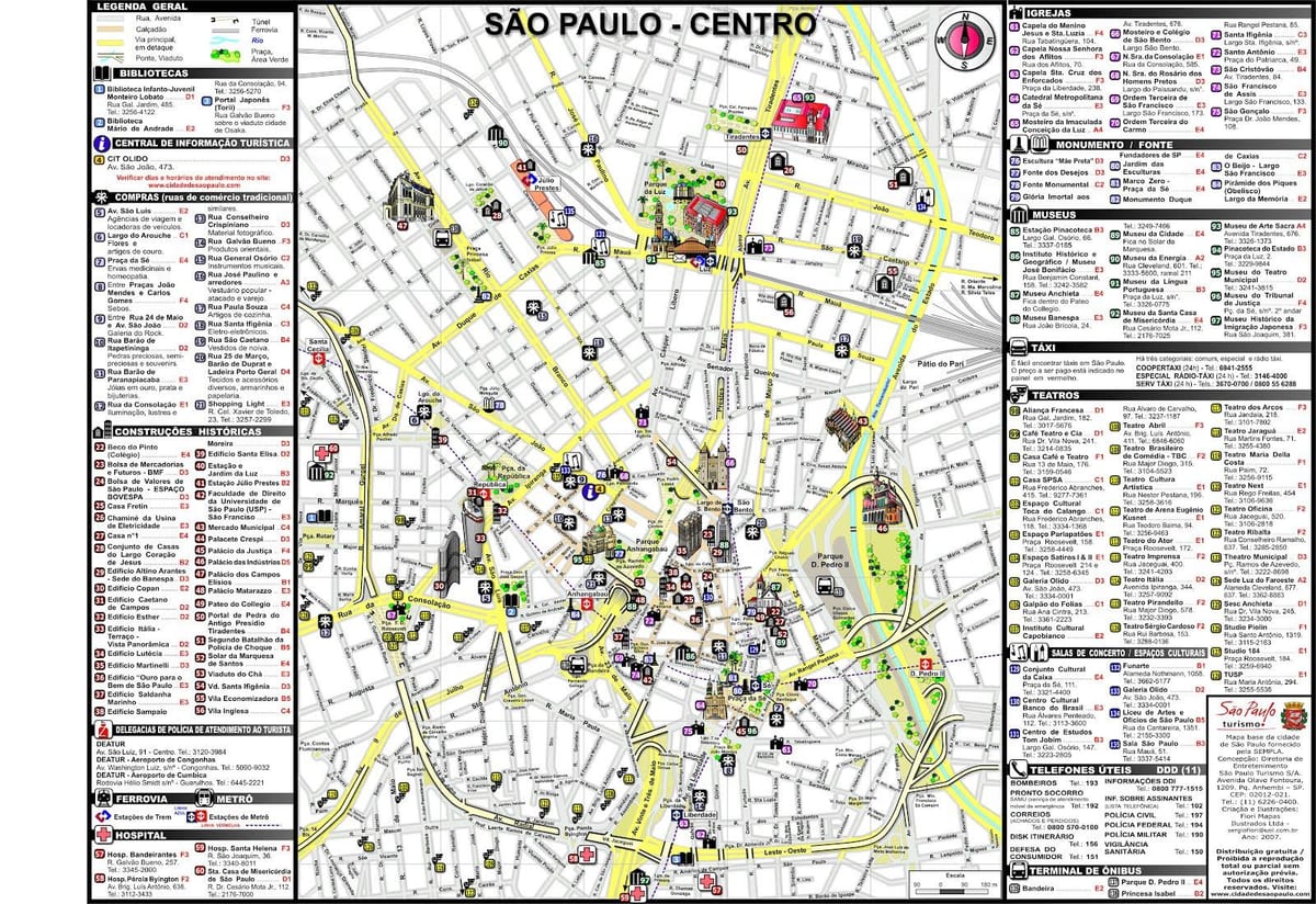 Sao Paulo haritalar