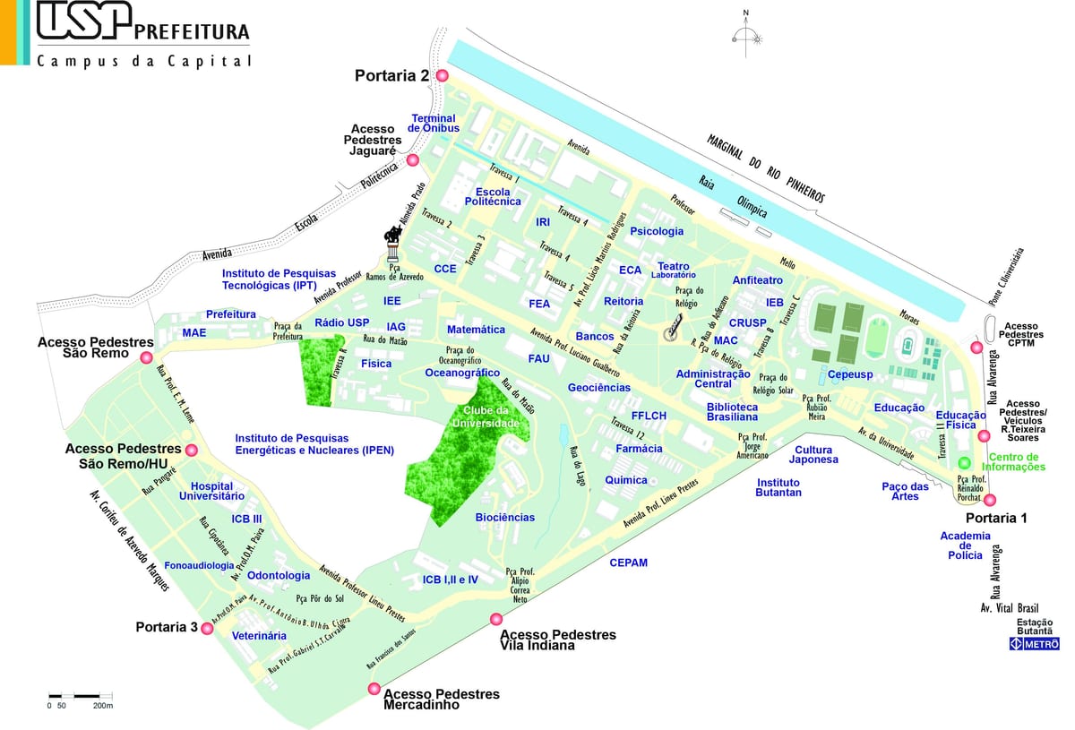 São Paulo okulu haritası