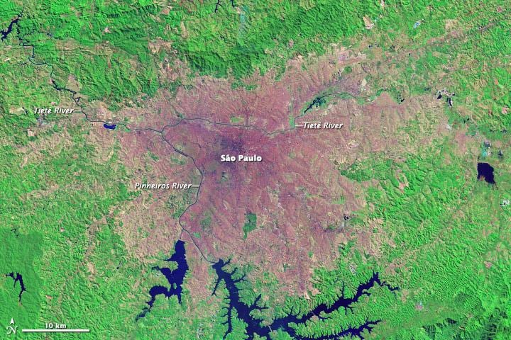 São Paulo topografik harita