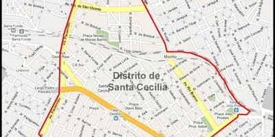 Santa cecilia Sao Paulo haritası