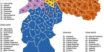 São Paulo Belediye harita