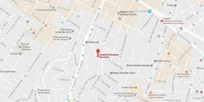 São Paulo Hastanesi harita