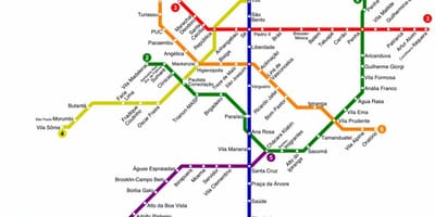Sao Paulo metro map pdf