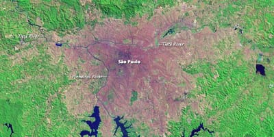 São Paulo topografik harita